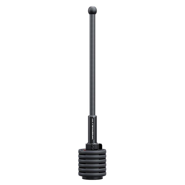 Adjustable Maverick Mace Pro standing upright with weight plates stacked on its loading collar