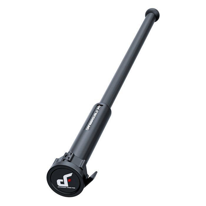 Adjustable Maverick Mace Pro, a black steel mace with a plate loading collar