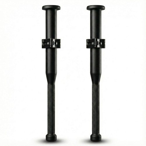 EZ-CLUB V2 MAX, a pair of black steel plate-loaded clubs